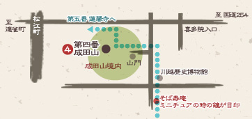 川越 成田山 地図