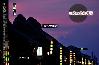 川越 蔵造り住宅 大沢家の土格子